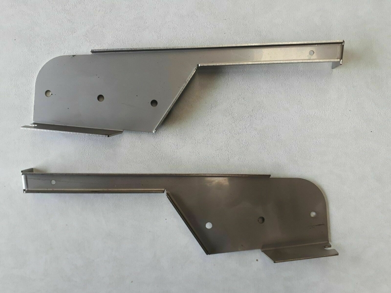 landrover 110 rear stainless steel mud flap brackets pair mtc8357 /8