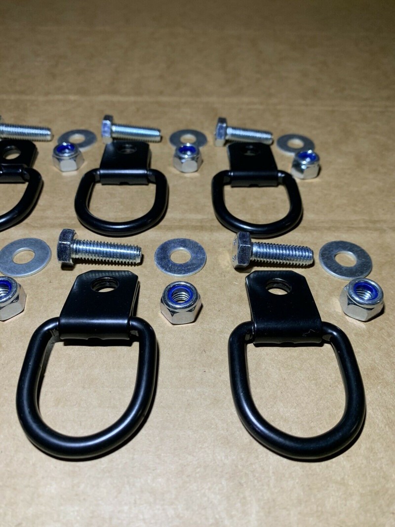 Load area tie down rings set of 8