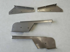 landrover 110 front + rear stainless steel mud flap brackets